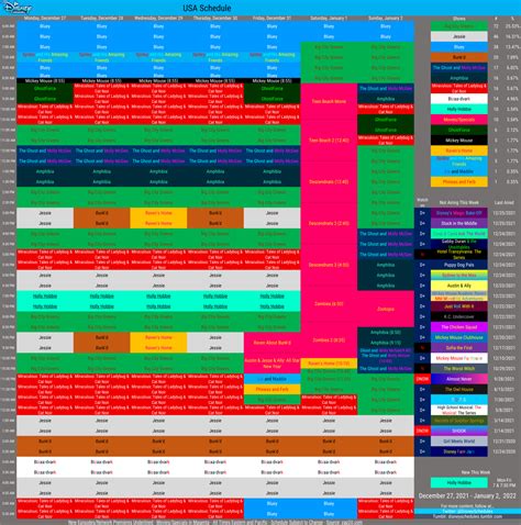 disney channel today schedule